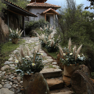 Gradas hacia el refugio